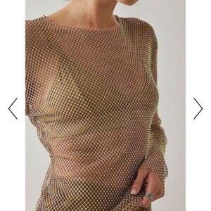 Free People Filter Finish Mesh Long Sleeve